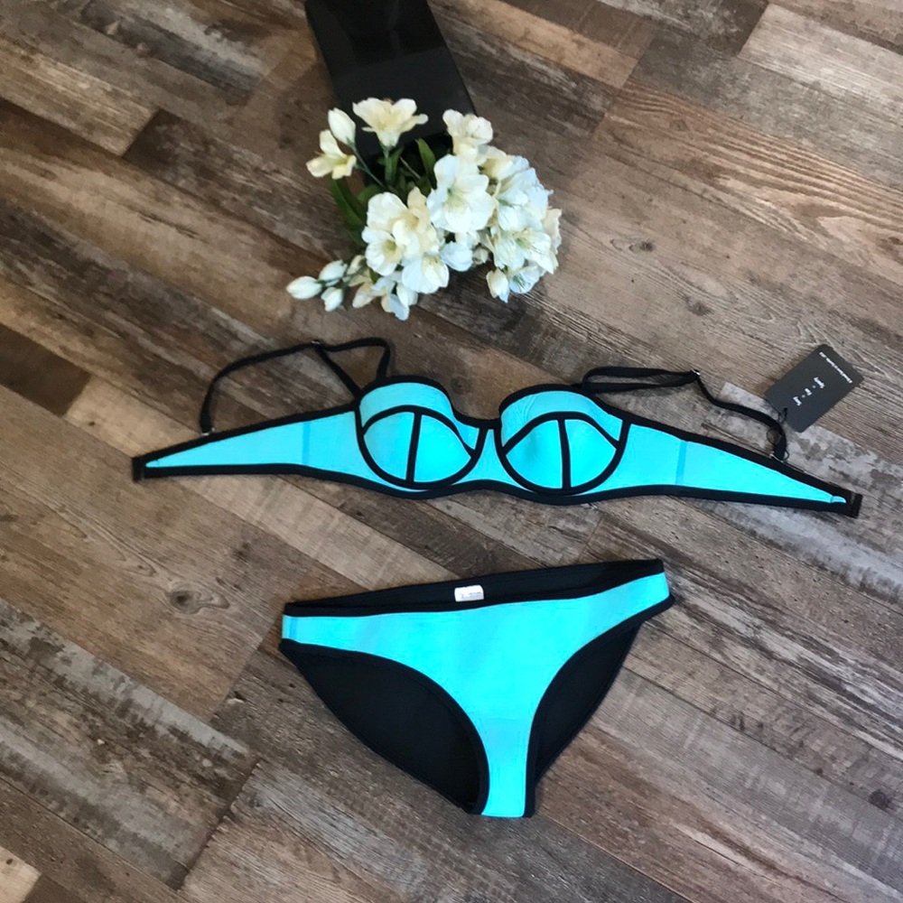 NWT Stellar Chic Neoprene Swim Suit Medium